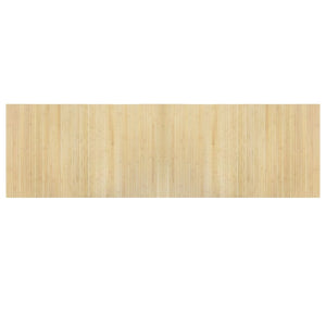 Tappeto Rettangolare Naturale Chiaro 60x200 cm in Bambù 376717