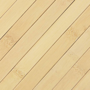 Tappeto Rettangolare Naturale Chiaro 60x200 cm in Bambù 376717