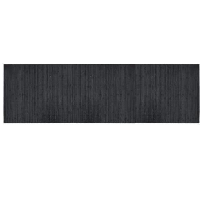 vidaXL Tappeto Rettangolare Grigio 60x200 cm in Bambù