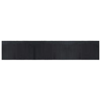 Tappeto Rettangolare Nero 60x300 cm in Bambù 376720