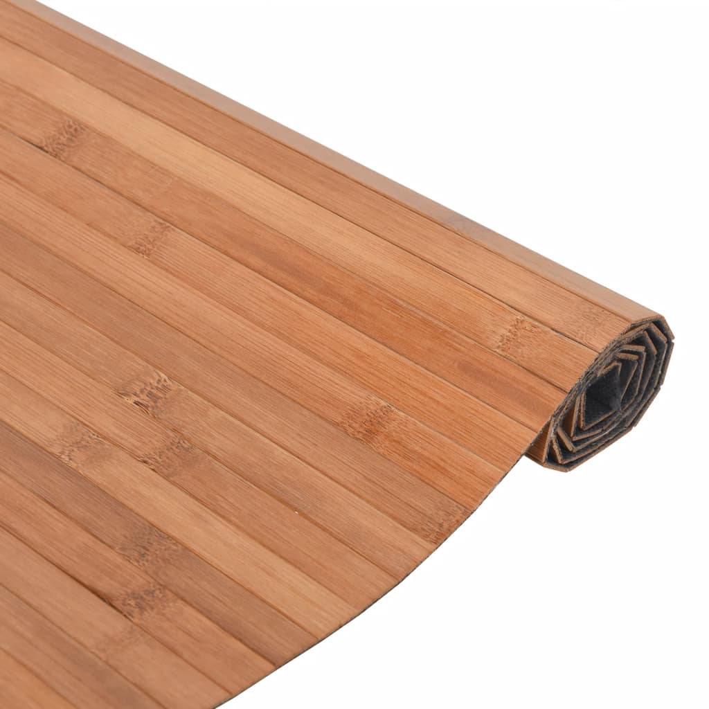 Tappeto Rettangolare Naturale 60x300 cm in Bambù 376721