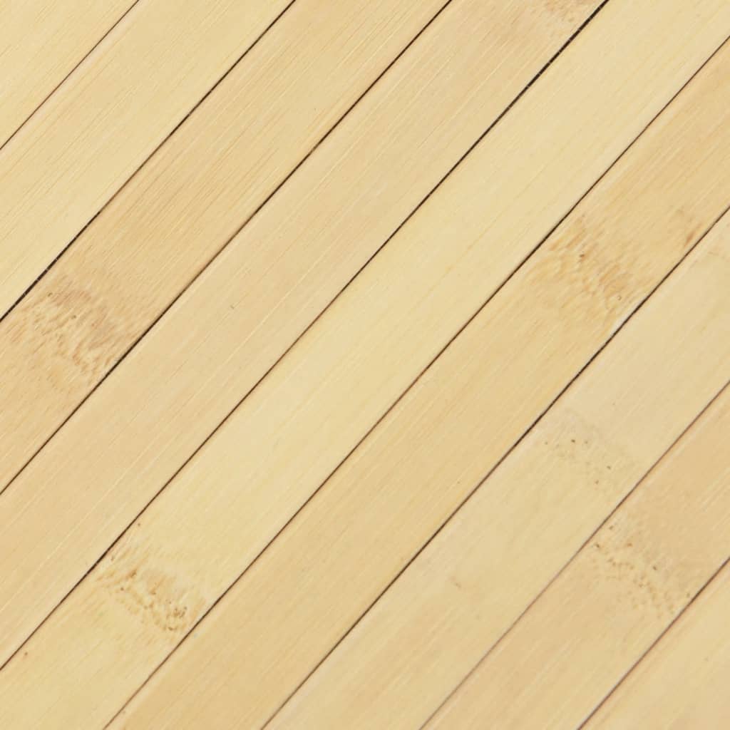 Tappeto Rettangolare Natura Chiaro 60x300 cm in Bambù 376723