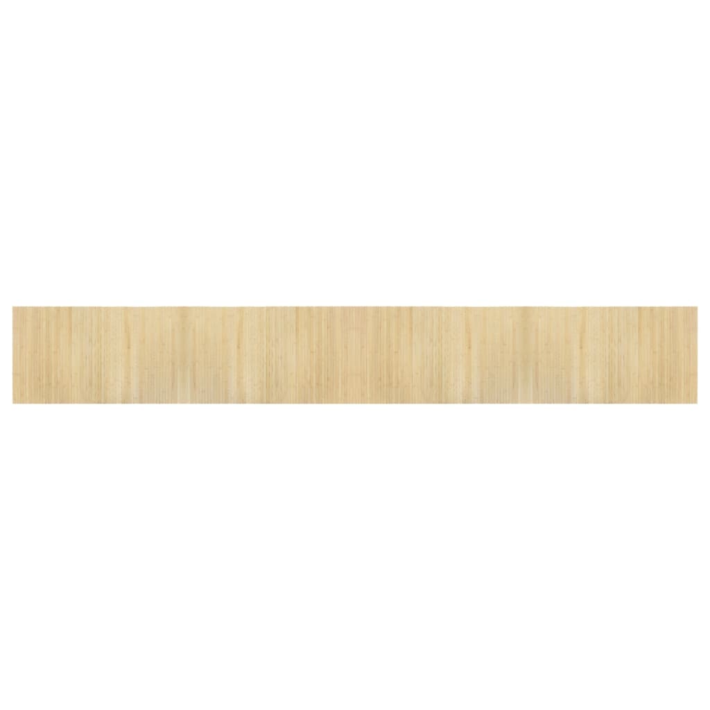 Tappeto Rettangolare Natura Chiaro 60x400 cm in Bambù 376729