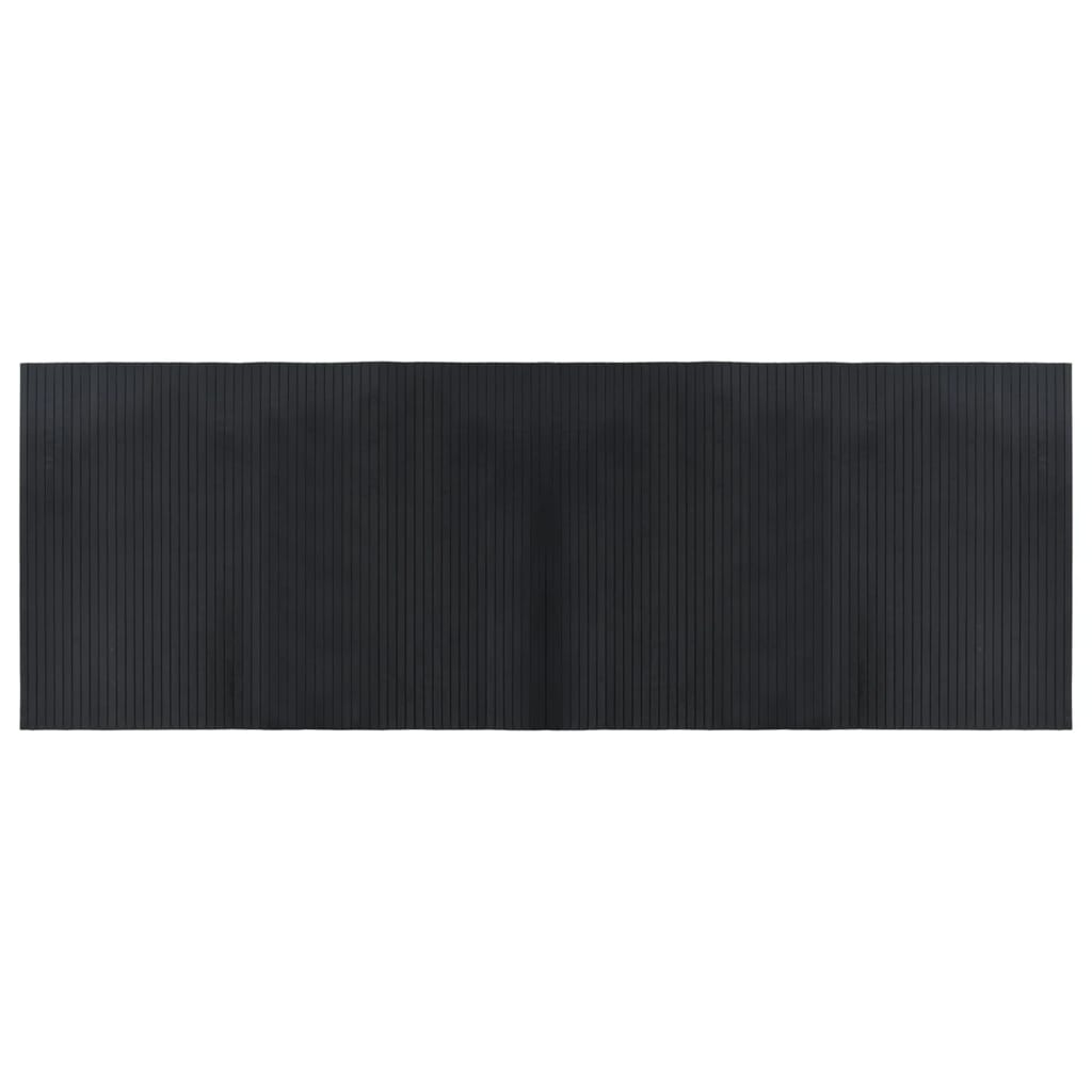 vidaXL Tappeto Rettangolare Nero 70x200 cm in Bambù