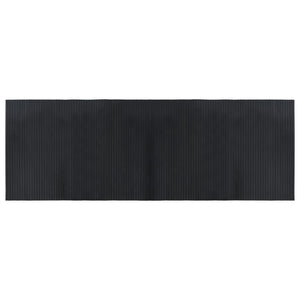 vidaXL Tappeto Rettangolare Nero 70x200 cm in Bambù