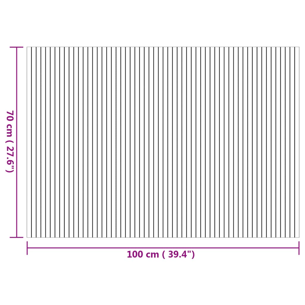 Tappeto Rettangolare Natura 70x200 cm in Bambù