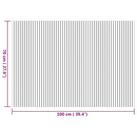 Tappeto Rettangolare Natura 70x200 cm in Bambù 376745