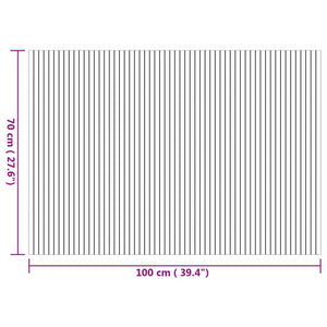 Tappeto Rettangolare Natura 70x200 cm in Bambù 376745