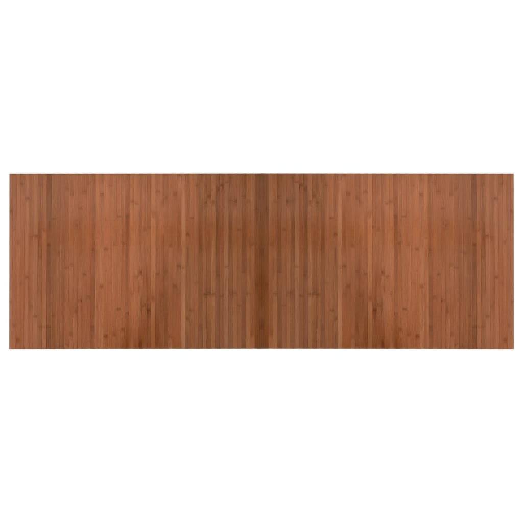 Tappeto Rettangolare Marrone 70x200 cm in Bambù 376746