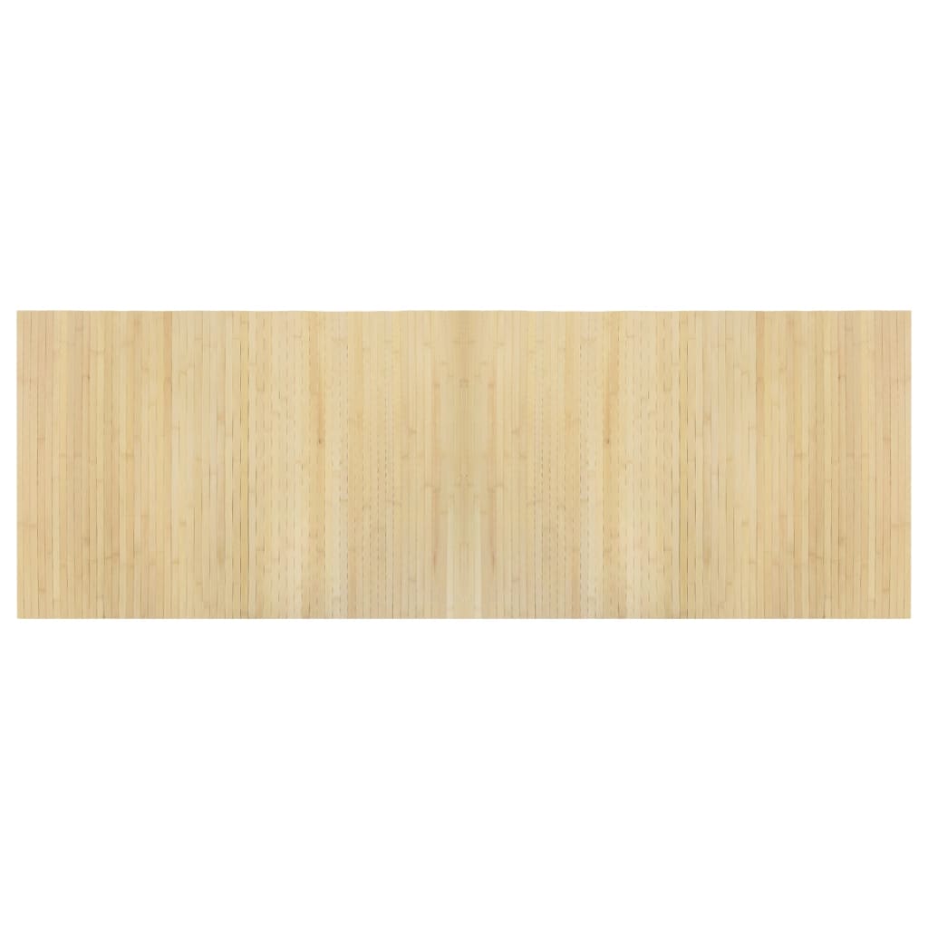 Tappeto Rettangolare Natura Chiaro 70x200 cm in Bambù 376747