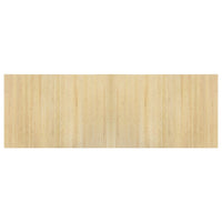 Tappeto Rettangolare Natura Chiaro 70x200 cm in Bambù