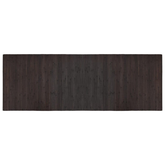 Tappeto Rettangolare Marrone Scuro 70x200 cm in Bambù