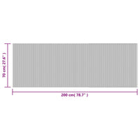 Tappeto Rettangolare Marrone Scuro 70x200 cm in Bambù