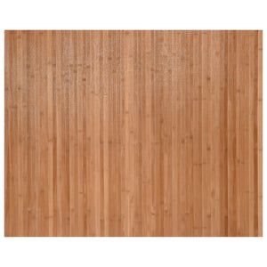 Tappeto Rettangolare Natura 80x100 cm in Bambù 376769