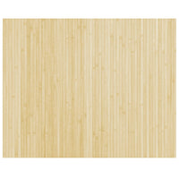 Tappeto Rettangolare Natura Chiaro 80x100 cm in Bambù