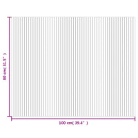 Tappeto Rettangolare Marrone Scuro 80x100 cm in Bambù