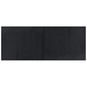 Tappeto Rettangolare Nero 80x200 cm in Bambù