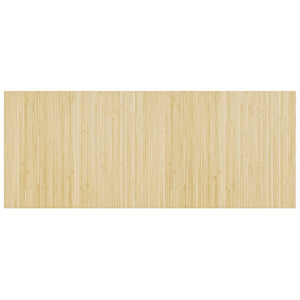 Tappeto Rettangolare Natura Chiaro 80x200 cm in Bambù 376777