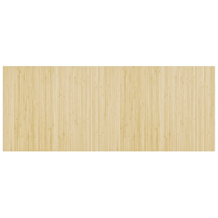 Tappeto Rettangolare Natura Chiaro 80x200 cm in Bambù 376777