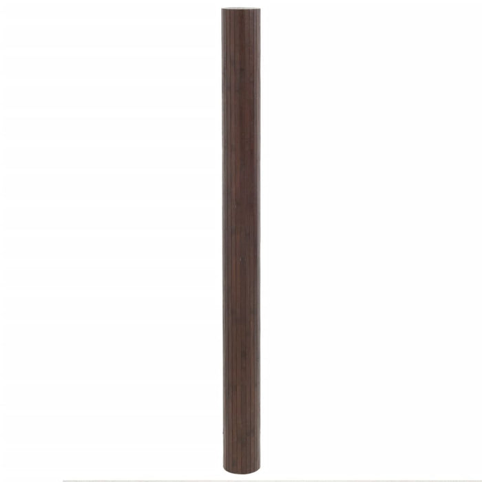 Tappeto Rettangolare Marrone Scuro 80x500 cm in Bambù 376797