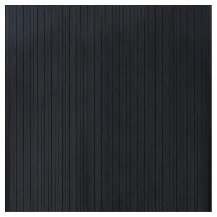 Tappeto Rettangolare Nero 100x100 cm in Bambù