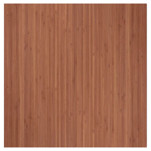 Tappeto Rettangolare Marrone 100x100 cm in Bambù 376800