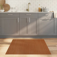 Tappeto Rettangolare Marrone 100x100 cm in Bambù 376800