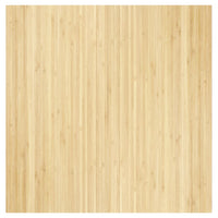 Tappeto Rettangolare Naturale Chiaro 100x100 cm in Bambù