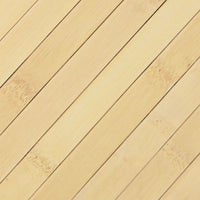 Tappeto Rettangolare Naturale Chiaro 100x100 cm in Bambù