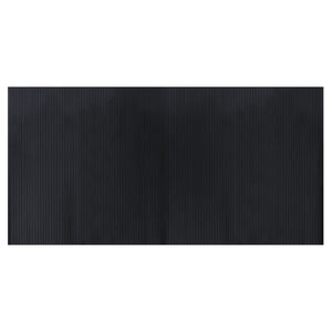 Tappeto Rettangolare Nero 100x200 cm in Bambù