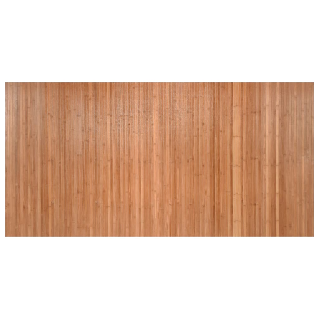 Tappeto Rettangolare Naturale 100x200 cm in Bambù 376805