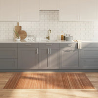 Tappeto Rettangolare Naturale 100x200 cm in Bambù 376805