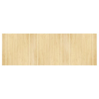 Tappeto Rettangolare Naturale Chiaro 100x300 cm in Bambù 376813