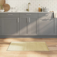 Tappeto Rettangolare Naturale Chiaro 60x100 cm in Bambù 376831