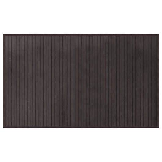 Tappeto Rettangolare Marrone Scuro 60x100 cm in Bambù