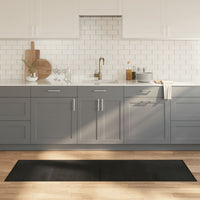 Tappeto Rettangolare Nero 60x200 cm in Bambù