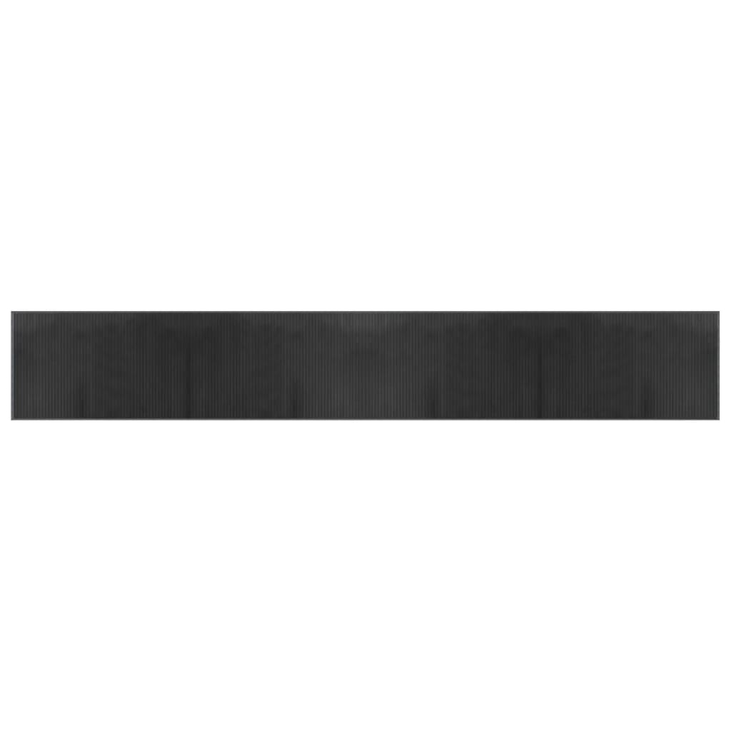 Tappeto Rettangolare Grigio 60x400 cm in Bambù 376850