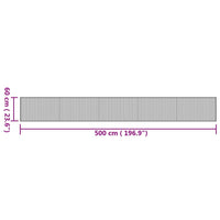 Tappeto Rettangolare Natura 60x500 cm in Bambù 376853