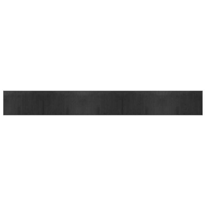 Tappeto Rettangolare Grigio 60x500 cm in Bambù 376856