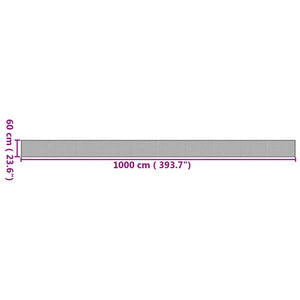 Tappeto Rettangolare Naturale 60x1000 cm in Bambù 376859