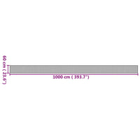 Tappeto Rettangolare Naturale 60x1000 cm in Bambù