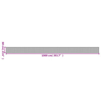 Tappeto Rettangolare Naturale Chiaro 60x1000 cm in Bambù 376861