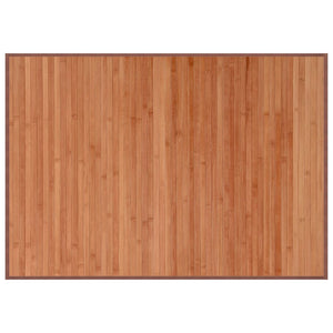 Tappeto Rettangolare Marrone 70x100 cm in Bambù 376866