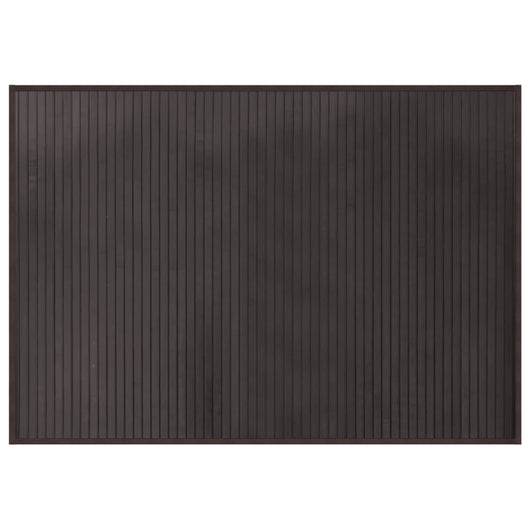 Tappeto Rettangolare Marrone Scuro 70x100 cm in Bambù
