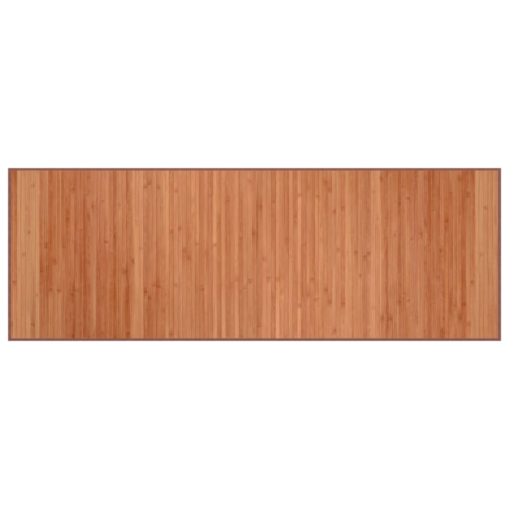 Tappeto Rettangolare Marrone 70x200 cm in Bambù 376872