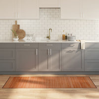 Tappeto Rettangolare Marrone 70x200 cm in Bambù 376872