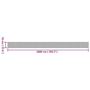 Tappeto Rettangolare Naturale 70x1000 cm in Bambù