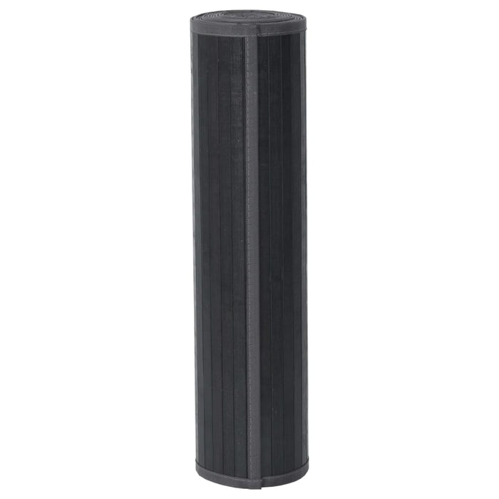 Tappeto Rettangolare Grigio 80x100 cm in Bambù