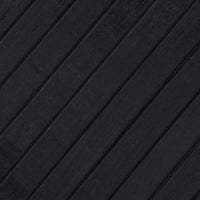 Tappeto Rettangolare Nero 80x200 cm in Bambù