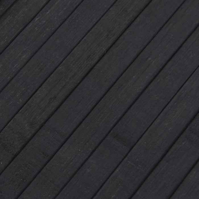 Tappeto Rettangolare Grigio 80x200 cm in Bambù